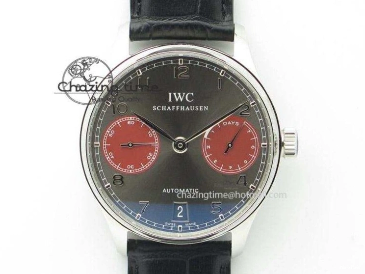 MIROTIME 0331 Sustainable Portuguese IW5444 SS White Dial RG Numbers On Brown Leather Strap A 7256